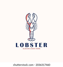 Hummer-Logo-Design, Vektorgrafik, Hummer-Restaurant-Logo, Design Vektorgrafik