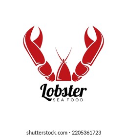 Logotipo de langosta. vector de ilustración de bogavante