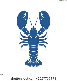 Lobster logo. Isolated lobster on white background