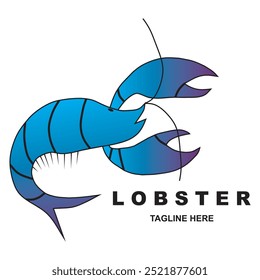 lobster logo vector design. lobster vector design