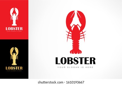 Lobster logo vector. Seafood design