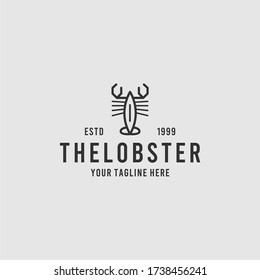 The lobster minimalist logo design inspiration