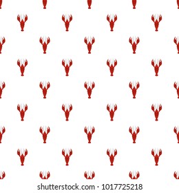 Lobster pattern seamless in flat style for any design