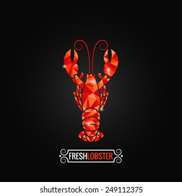 lobster poly design background