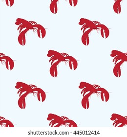 Lobster red art abstract modern creative white background vector white background pattern