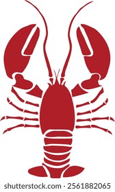 lobster red color vector image 