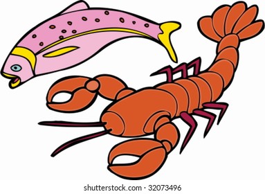 salmón de bogavante