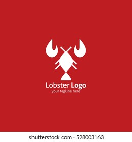 Lobster seafood logo and design elements. Vector illustration