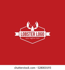 Lobster seafood logo and design elements. Vector illustration