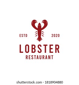 Lobster Seafood Logo design Vector