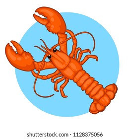 Lobster. Seafood. Vector illustration 