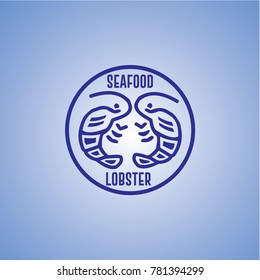 Lobster Seafood Vector Template Design