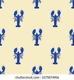 Lobster Seamless Pattern