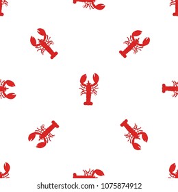 Lobster Seamless Pattern