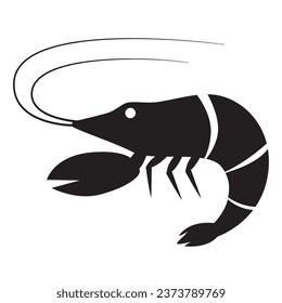 Lobster shrimp icon, vector and graphic design