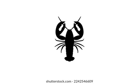 Lobster silhouette, vector high quality