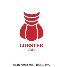 Lobster tail icon. Sea food concept vector illustration isolated on white. Lobster symbol.