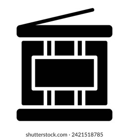 lobster trap Glyph Icon Background White
