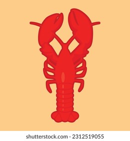 Vector de bogavante, vector de bogavante fresco