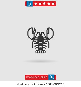 lobster vector icon