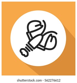 Lobster vector icon