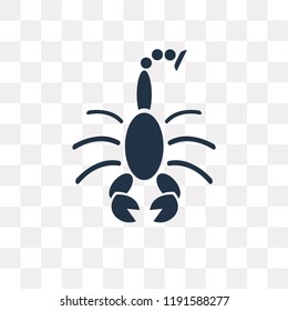 Lobster vector icon isolated on transparent background, Lobster transparency concept can be used web and mobile