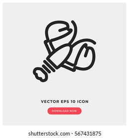 Lobster vector icon, seafood symbol. Modern, simple flat vector illustration for web site or mobile app