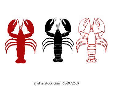 Lobster vector illustration for artwork 