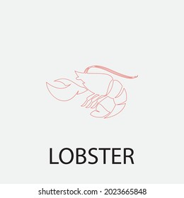 lobster vector illustration design icon logo template