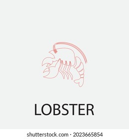 lobster vector illustration design icon logo template