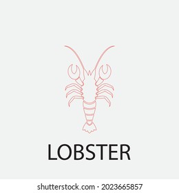 lobster vector illustration design icon logo template