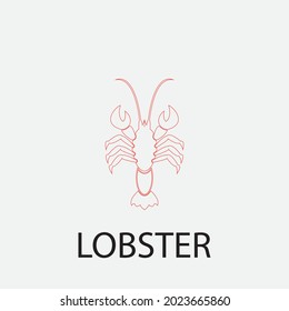 lobster vector illustration design icon logo template