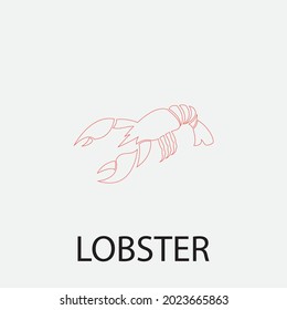 lobster vector illustration design icon logo template