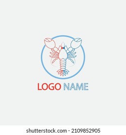 lobster vector illustration design icon logo template