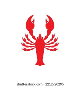 lobster vector illustration design icon logo template