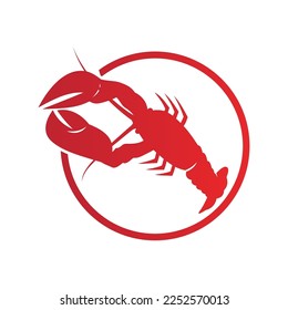 lobster vector illustration design icon logo template