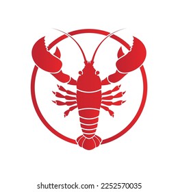 lobster vector illustration design icon logo template