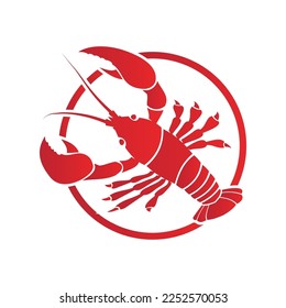 lobster vector illustration design icon logo template