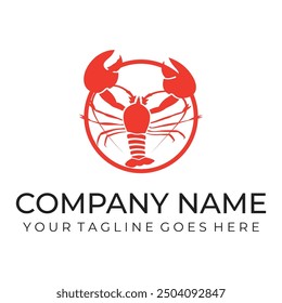 lobster vector illustration design icon logo template