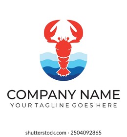 lobster vector illustration design icon logo template
