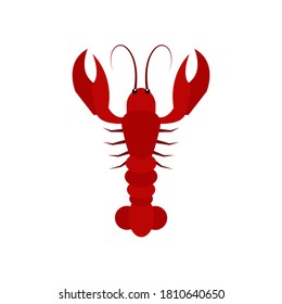 Lobster vector illustration isolated on white background