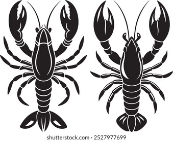 Lobster vector silhouette Illustration Art
