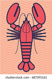 lobster vector/illustration