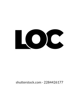 LOC initial letter monogram logo