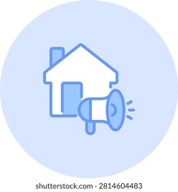 Local Ads Icons Duo Tone Color Outline Style