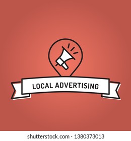 LOCAL ADVERTISING LINE ICON SET