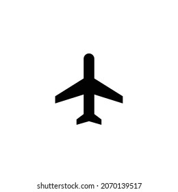local airport Icon. Flat style design isolated on white background. Vector illustration