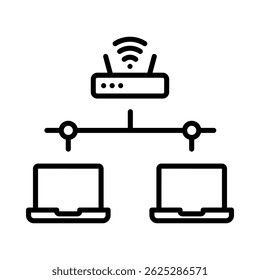 Local Area Networks Icon Element For Design