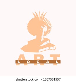 Vector de diseño de logotipos de arte local