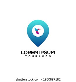  Local Bird colorful logo illustration
